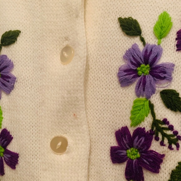 Vintage grandma cardigan - Picture 3 of 4